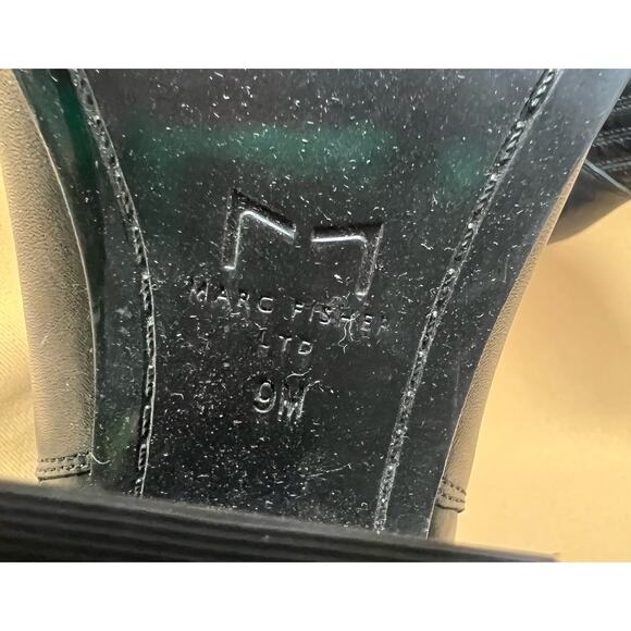 Marc Fisher Ommie Black Block Heel Ankle Bootie 9 New - Picture 9 of 10